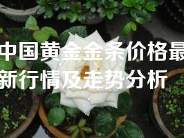 中国黄金金条价格最新行情及走势分析