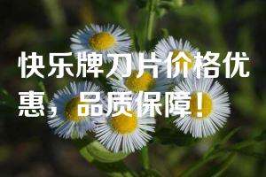 快乐牌刀片价格优惠，品质保障！