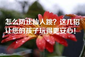 怎么防止仙人跳？这几招让您的孩子玩得更安心！