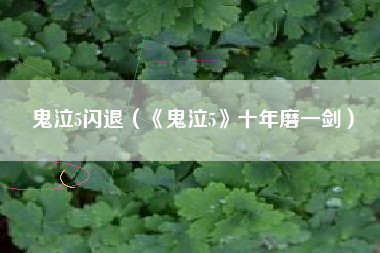 鬼泣5闪退（《鬼泣5》十年磨一剑）