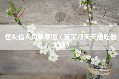 怪物猎人贝希摩斯（玩家却天天想吃他大肠）
