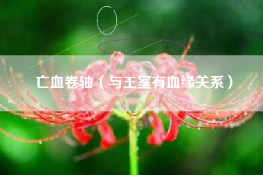 亡血卷轴（与王室有血缘关系）