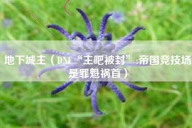 地下城主（DNF“主吧被封”:帝国竞技场是罪魁祸首）
