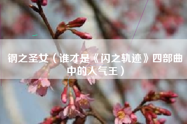 钢之圣女（谁才是《闪之轨迹》四部曲中的人气王）