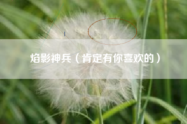 焰影神兵（肯定有你喜欢的）