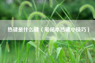 热键是什么键（笔记本热键小技巧）