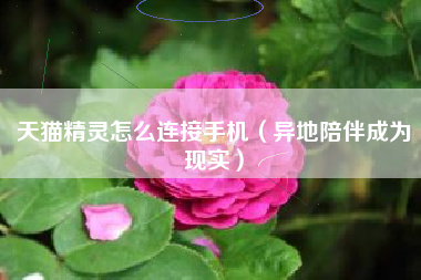 天猫精灵怎么连接手机（异地陪伴成为现实）