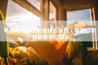 电视机开不了机是什么原因（电视打不开但是亮红灯）