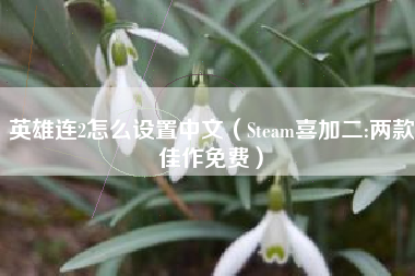 英雄连2怎么设置中文（Steam喜加二:两款佳作免费）