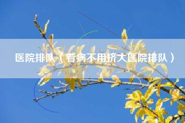 医院排队（看病不用挤大医院排队）