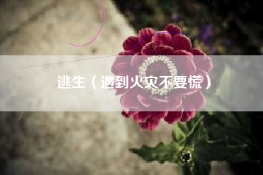 逃生（遇到火灾不要慌）
