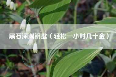 黑石深渊钥匙（轻松一小时几十金）