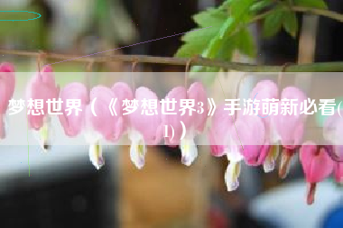 梦想世界（《梦想世界3》手游萌新必看(1)）