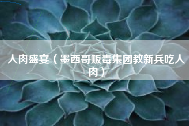 人肉盛宴（墨西哥贩毒集团教新兵吃人肉）