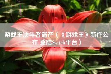 游戏王决斗者遗产（《游戏王》新作公布 登陆Switch平台）