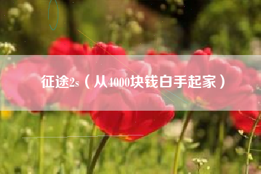 征途2s（从4000块钱白手起家）