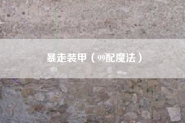 暴走装甲（99配魔法）