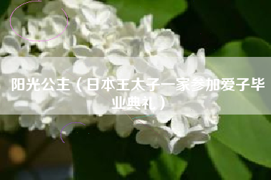 阳光公主（日本王太子一家参加爱子毕业典礼）