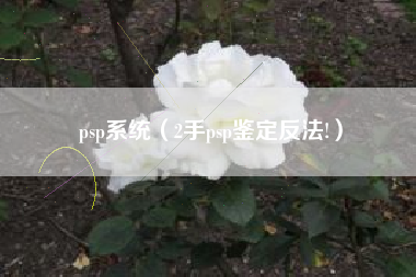 psp系统（2手psp鉴定反法!）