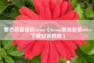 罪恶装备奋战steam（Steam罪恶装备strive下载安装教程）