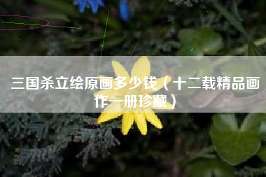 三国杀立绘原画多少钱（十二载精品画作一册珍藏）