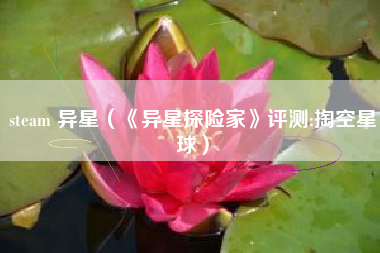 steam 异星（《异星探险家》评测:掏空星球）