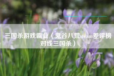 三国杀游戏霸业（鬼谷八荒steam差评榜对线三国杀）