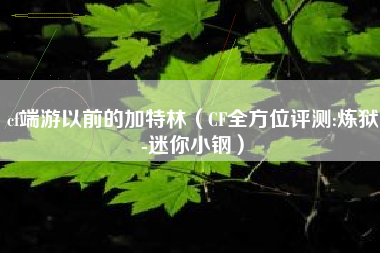 cf端游以前的加特林（CF全方位评测:炼狱-迷你小钢）
