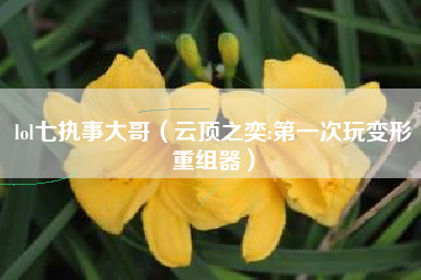 lol七执事大哥（云顶之奕:第一次玩变形重组器）