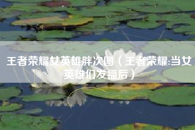 王者荣耀女英雄胖次图（王者荣耀:当女英雄们发福后）