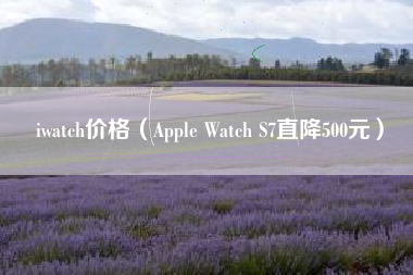 iwatch价格（Apple Watch S7直降500元）