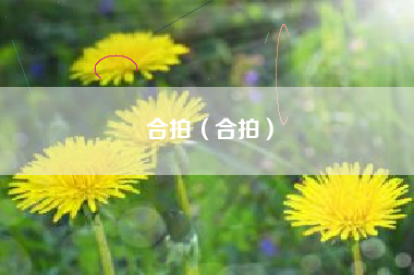 合拍（合拍）