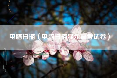 电脑扫描（电脑扫描显示高考试卷）