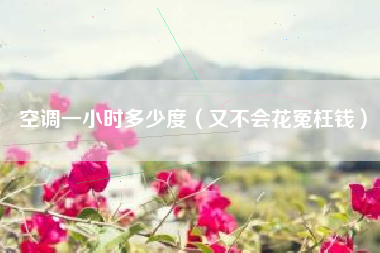 空调一小时多少度（又不会花冤枉钱）
