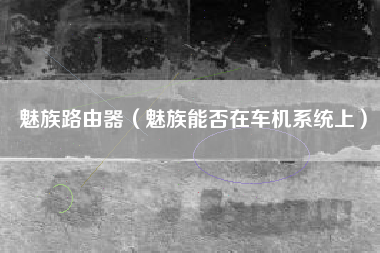 魅族路由器（魅族能否在车机系统上）