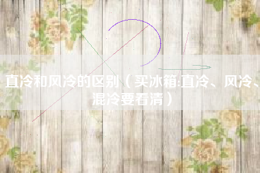 直冷和风冷的区别（买冰箱:直冷、风冷、混冷要看清）