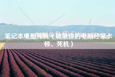 笔记本电脑死机（如果你的电脑经常卡顿、死机）
