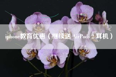 iphone教育优惠（继续送 AirPods 2 耳机）