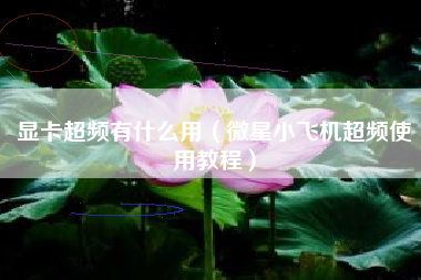 显卡超频有什么用（微星小飞机超频使用教程）
