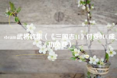 steam武将收集（《三国志14》付费DLC成功免费）