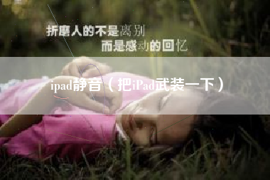 ipad静音（把iPad武装一下）