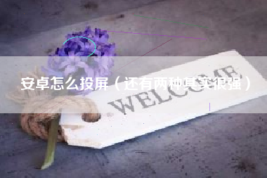 安卓怎么投屏（还有两种其实很强）