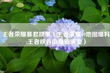 王者荣耀暴君故事（王者荣耀S9地图爆料:王者峡谷由身躯演变）