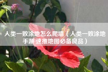 人类一败涂地怎么爬墙（人类一败涂地手游:速推地图必备良品）