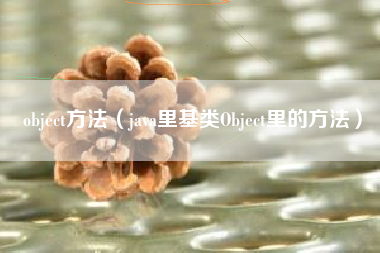 object方法（java里基类Object里的方法）