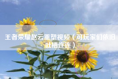 王者荣耀赵云重塑视频（可玩家们依旧吐槽连连）