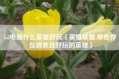 lol电脑什么英雄好玩（英雄联盟:那些存在感低且好玩的英雄）