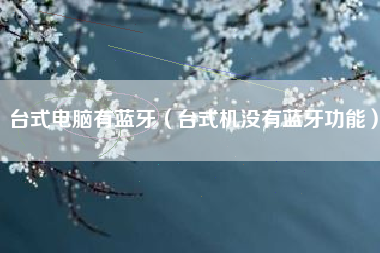 台式电脑有蓝牙（台式机没有蓝牙功能）