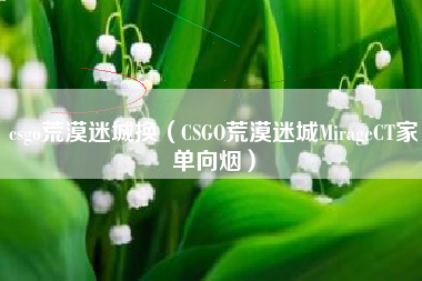 csgo荒漠迷城换（CSGO荒漠迷城MirageCT家单向烟）