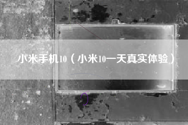 小米手机10（小米10一天真实体验）